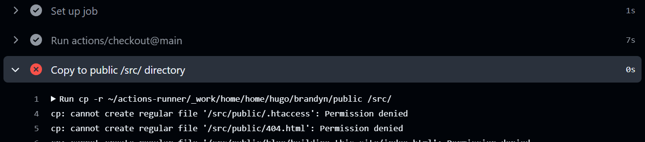 Permission Denied
